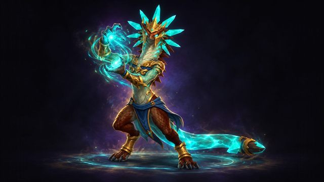 Avatar of Sethraliss casting, final boss of Temple of Sethraliss