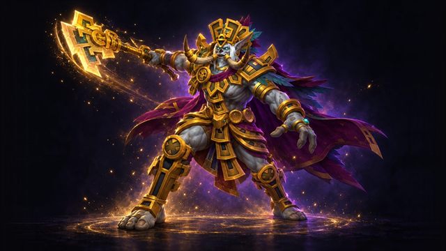 King Dazar attacking, final boss of Kings' Rest