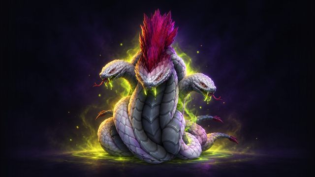 The Writhing Coil, a knot of serpents, boss of Altar of Fangs