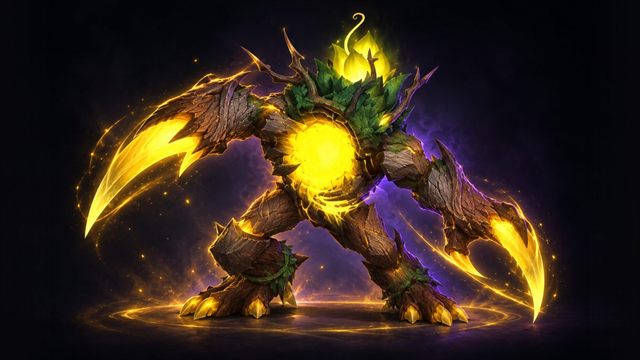 Ziekket attacking with its scythes, final boss of The Blinding Vale