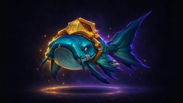 Brinedeep Bottom-Feeder, a deep-sea fish mount with a saddle