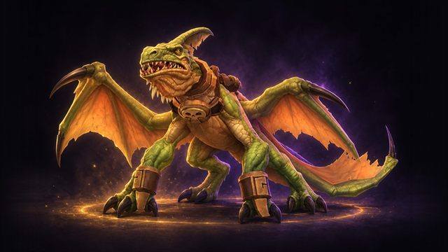 Captured Swampstalker, a swamp pterrordax mount from Nazmir