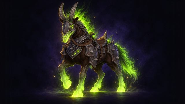 Netherlord's Chaotic Wrathsteed, the warlock class mount