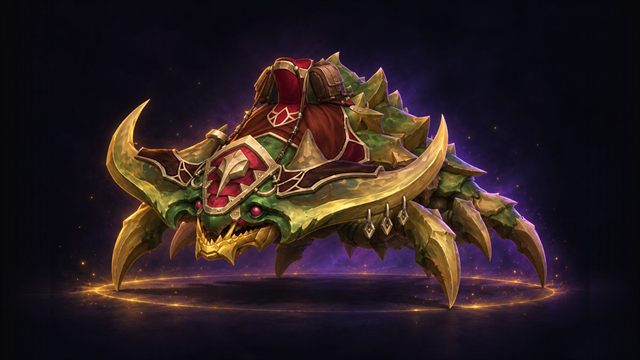 Conqueror's Scythemaw, an armored scythemaw mount
