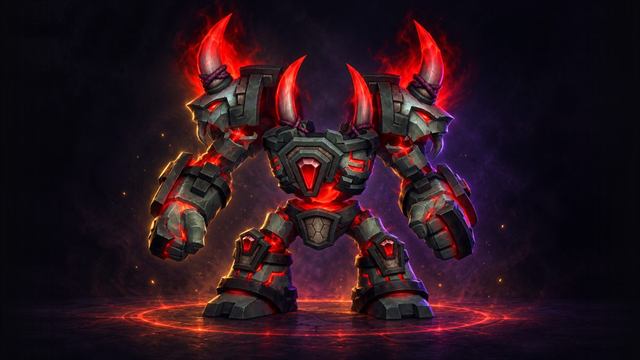 Apophic Soul Crusher, a demonic war golem mount