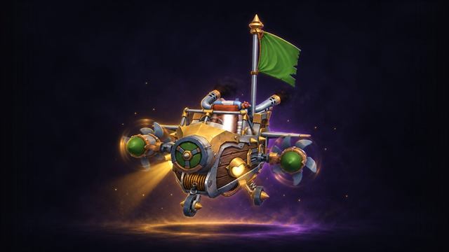 Delver's Dirigible, a small goblin airship mount