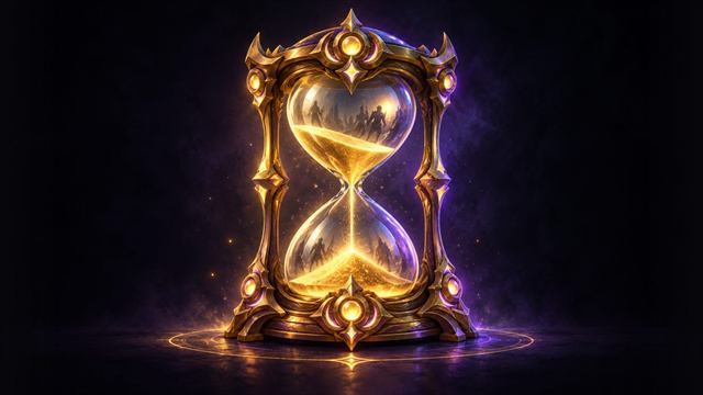 Ornate hourglass